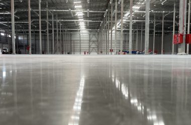industrial building modern factory manufacturing production plant large warehouse polished concrete floor clean condition space industry product display industry background